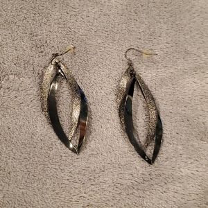 Black and silver earrings